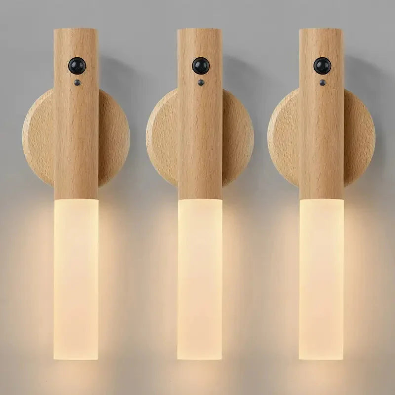 Smart Motion Sensor Night Light – Rechargeable LED Wall Lamp