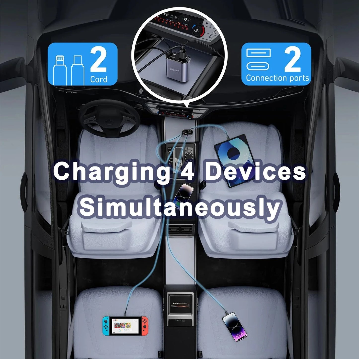 Dabfavshop Best Retractable Charger for Cars